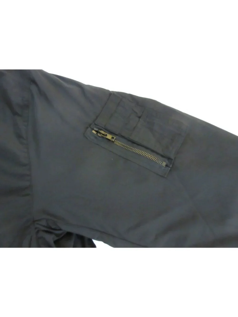 OOBE Brand Men's Full Zipper Modern Vintage Black Flight Jacket Size Medium NWT